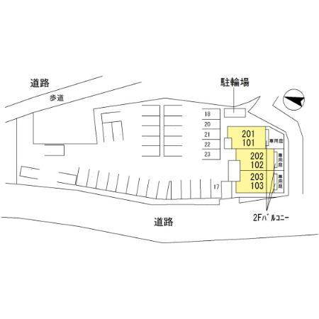 シャルムコートの区画図