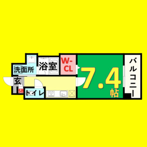 MX-IV　名古屋市賃貸　仲介手数料無料の間取り