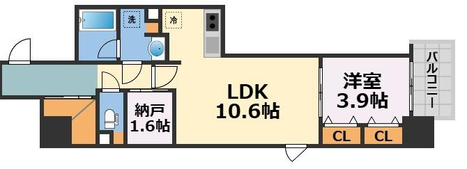 アーバネックス堺筋本町の間取り
