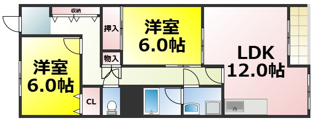 【間取り】 | ビルヂィング77 仲介手数料無料