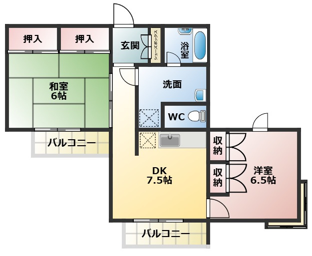 アートヴィラの間取り|間取り図になります。