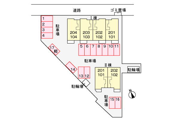 駐車場配置図
