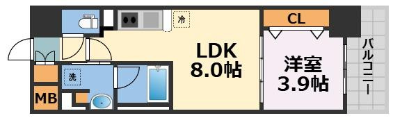 アーバネックス東梅田の間取り