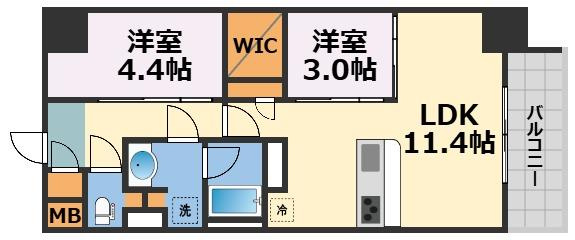 アーバネックス東梅田の間取り