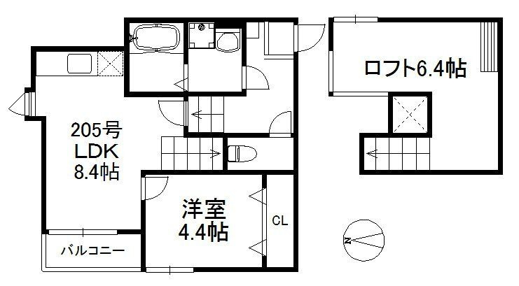 アットイーズ三苫駅前の間取り
