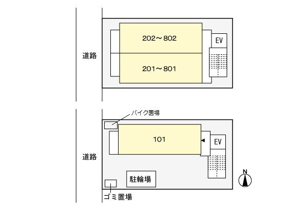 プナホウ　ウエストの駐車場