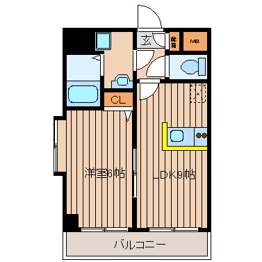 ドリーム県庁前の間取り