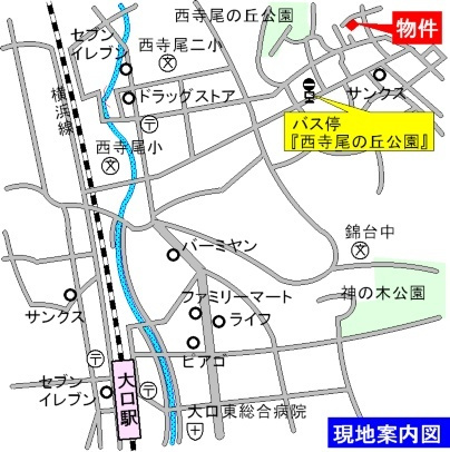 エクセレント西寺尾の地図|案内図