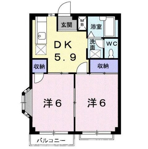 【間取り】 | エルディム松本Ｃ