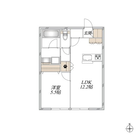 ＣＡＳＡ　ＦＵＪＩＭＩの間取り