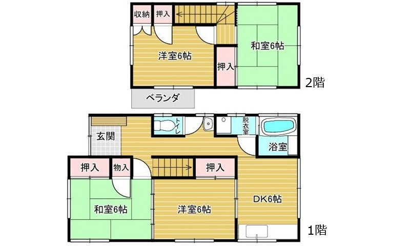 安佐南区高取南2丁目の間取り