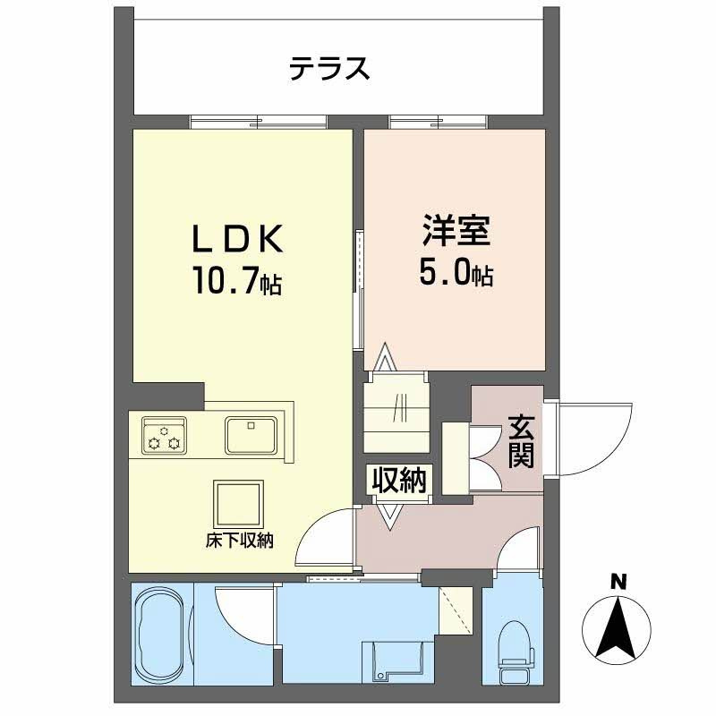 ティーエヌ伍番館の間取り