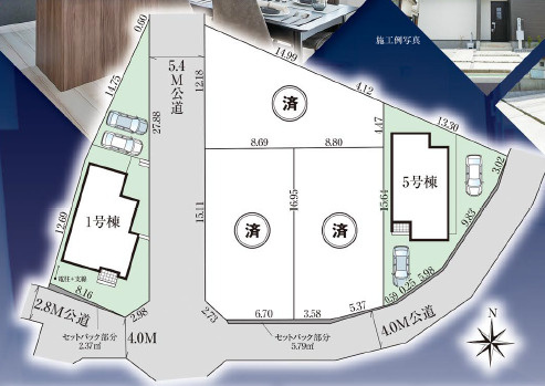 【区画図】 | ご家族様のプライベート空間が確保できる素敵な間取りです。また敷地ゆったりですので、おうち時間を楽しむのにもぴったりですね♪