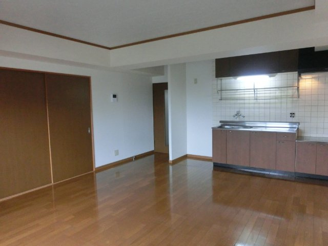 熊本市南区土河原町の賃貸マンションの居間・リビング