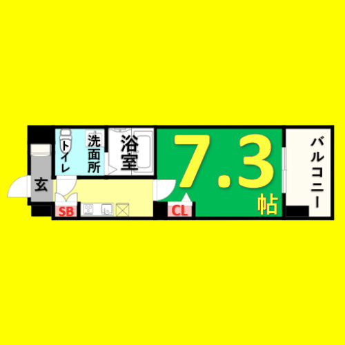 La　Douceur山王　名古屋市賃貸　仲介手数料無料の間取り
