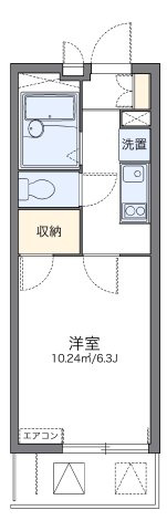 レオパレス植田南の間取り