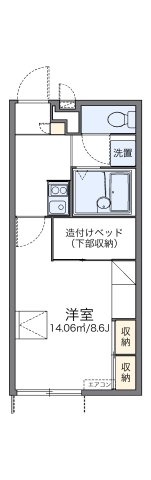 レオパレス平針黒石の間取り