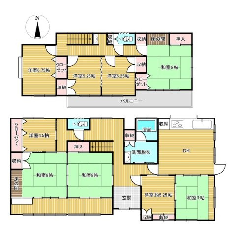【駅近！結城駅８分】結城市大字結城中古戸建の間取り
