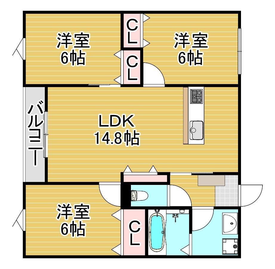Taormina下府の間取り