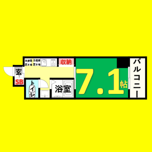 S-FORT神宮南　名古屋市賃貸　仲介手数料無料の間取り