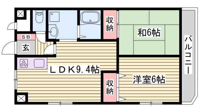 グランパーク加古川の間取り