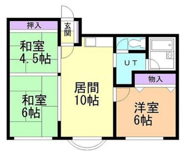 パークサイド６１８の間取り