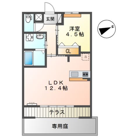 ウィステリアⅡ番館の間取り