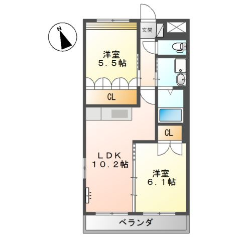メゾン・シルフィードの間取り