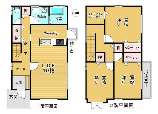 本山貸家【キャッシュバック対象物件】の間取り