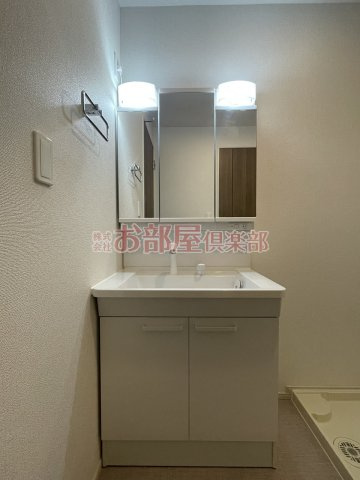 ロータス田主丸　４の洗面所|忙しい朝には欠かせない洗面所です