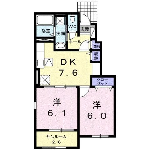 フェリーチェ三本松南の間取り