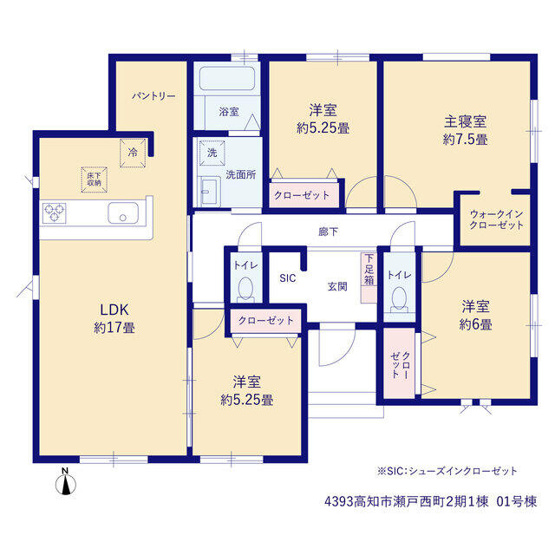 【間取り】 | 新築住宅　高知市瀬戸西町２期①