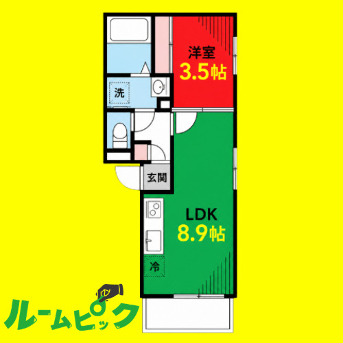 M-COURT Ⅴ　名古屋市賃貸　仲介手数料無料の間取り