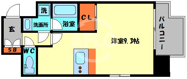 アバンティ大阪ドームシティの間取り|アバンティ大阪ドームシティ　間取り