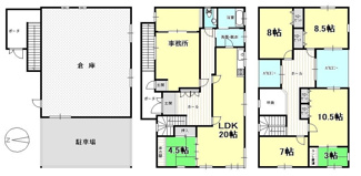 【間取り】 | 戸建　萱町5丁目