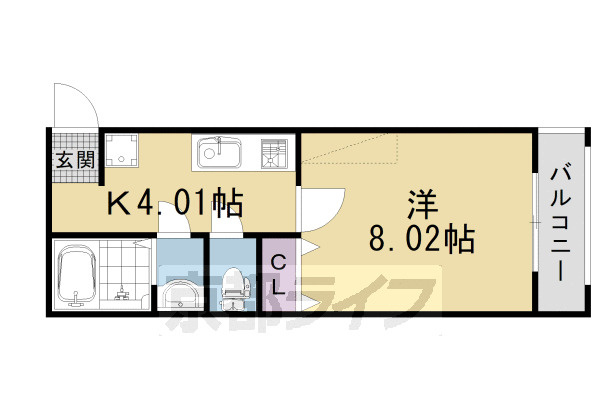 ＭＥＳＡ　ＶＥＲＤＥ 京都西陣の間取り