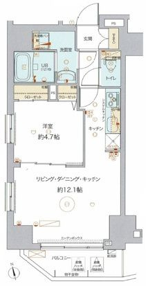 ライジングプレイス浅草四番館の間取り