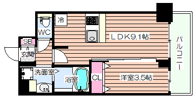 【間取り】 | プレサンス塚本ベラビィ