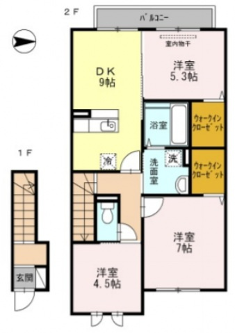 ピンブルコートの間取り