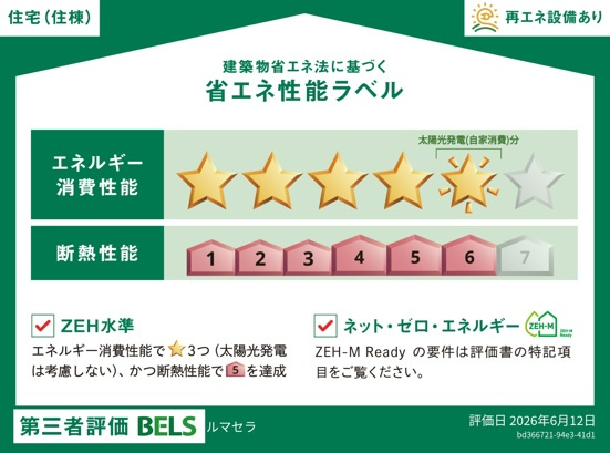 Ｌｕｍａ　Ｓｅｒａの省エネ性能ラベル