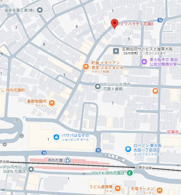 【地図】 | ミワパラィ花園Ⅱ