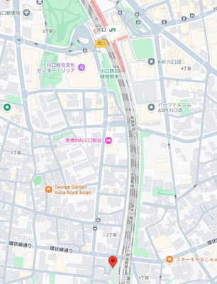 【地図】 | 川口市川口２丁目アパート 