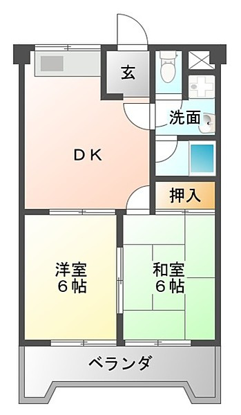 鳴神ビルの間取り