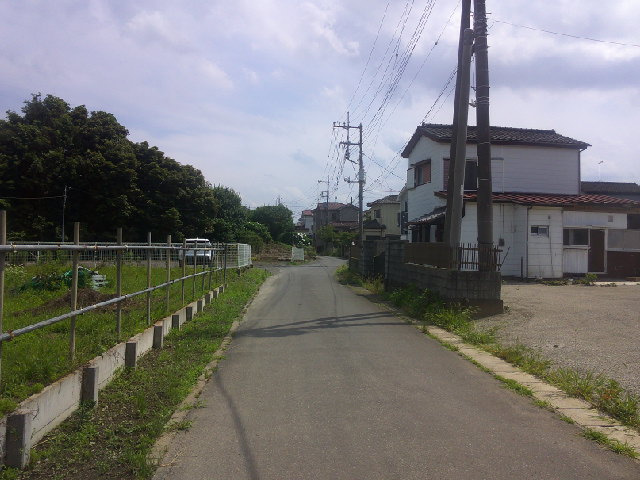 野田市木間ケ瀬の倉庫の周辺