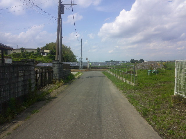 野田市木間ケ瀬の倉庫の周辺