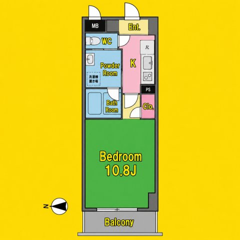 BSレジデンス栄　名古屋市賃貸　仲介手数料無料の間取り