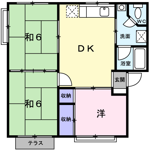 MNOコーポAの間取り