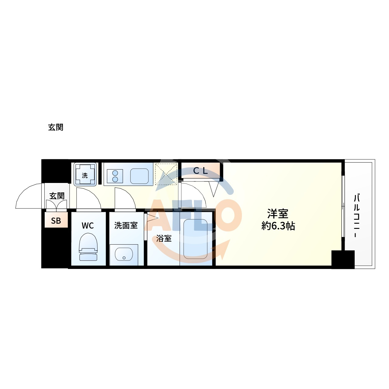 プレサンス淡路駅前の間取り|プレサンス淡路駅前　間取り