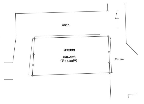 大和郡山市南井町の売地の土地図