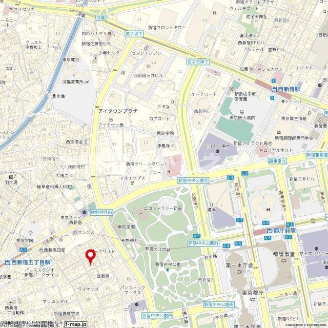 ガラ・ステージ西新宿【おとり物件なし】#学生・社会人にオススメ！初期費用分割払いOK！の地図